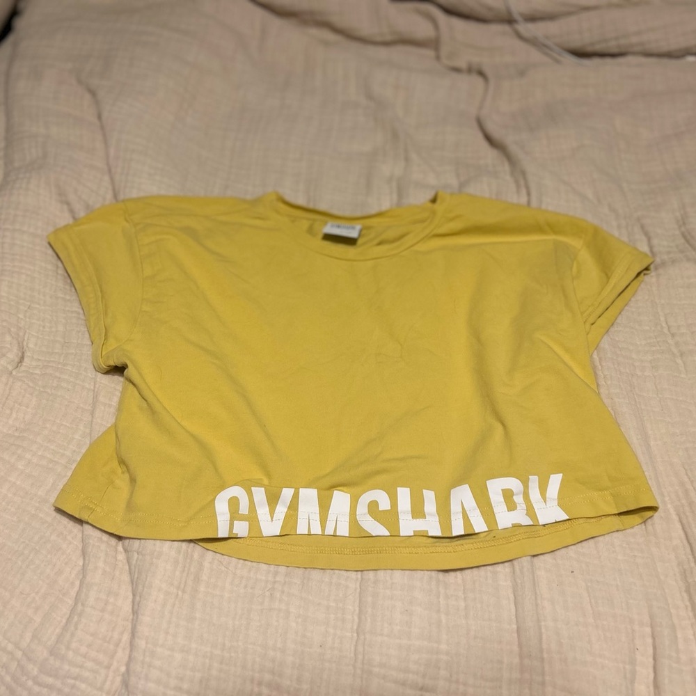 Gymshark Fraction Crop Yellow